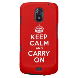  Keep Calm And Carry On Red and White Galaxy Nexus Covers