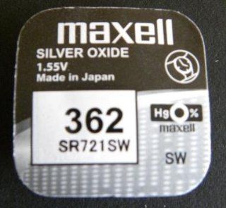 One (1) X Maxell 362 SR721SW Silver Oxide Watch Battery 1.55v Blister Packed Health & Personal Care