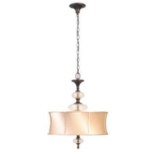 World Imports Chambord Collection 3 Light Hanging Weathered Copper Pendant WI853356