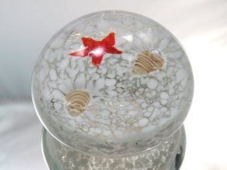 Murano Design Mouth Blown Glass Art Beach Series Handmade Art Glass Paperweight Pw 367   Home Decor Products
