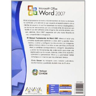 Manual fundamental de Word 2007/ Word 2007 The Missing Manual (Manuales Fundamentales/ the Missing Manual) (Spanish Edition) Chris Grover 9788441522190 Books