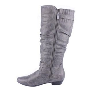 Women's Beston Firenze 12 Grey Faux Leather Beston Boots