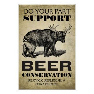Beer Conservation Poster
