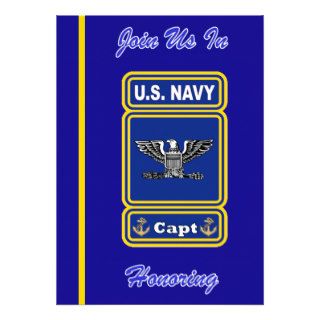 US Navy Captain Retirement Invitation