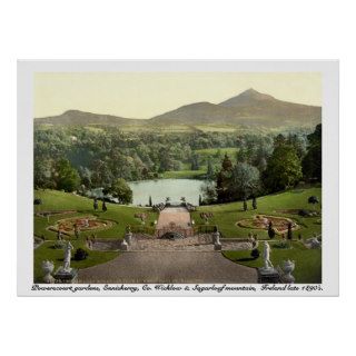 Powerscourt Gardens, Wicklow Ireland Poster