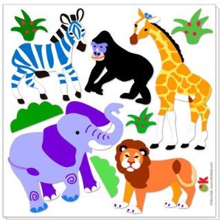 Olive Kids Wild Animals Peel and Stick Wall Decal Cut Outs   Childrens Wall Decor