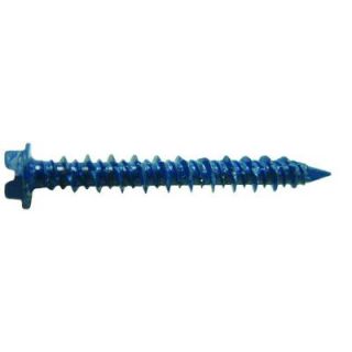 Drive Straight 3/16 x 2 3/4 in. Hi Lo Serrated Hex Slotted Concrete Screws (5 lb. Pack) 54078