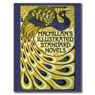Vintage Art Nouveau, Macmillan's Peacock Feather Postcard