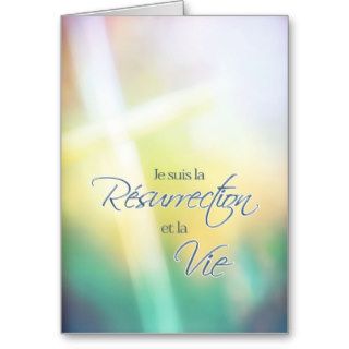 Je suis la résurrection, French religious Easter Cards