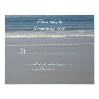 Ocean Love Wedding Reply Cards Invites