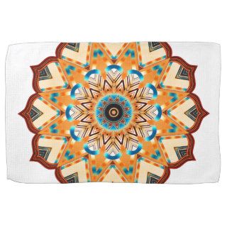 Colorful mandala towel