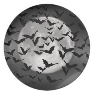 Bats and a Full Moon Party Plate