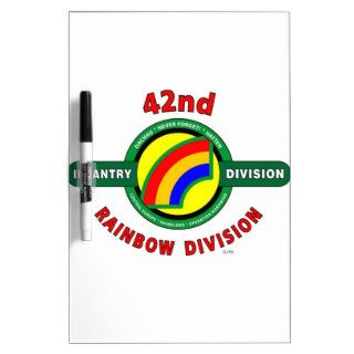 42ND INFANTRY DIVISION "RAINBOW" DRY ERASE WHITE BOARD