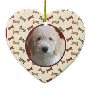 Dog Bone Christmas Puppy Picture Holiday Frame Christmas Tree Ornament