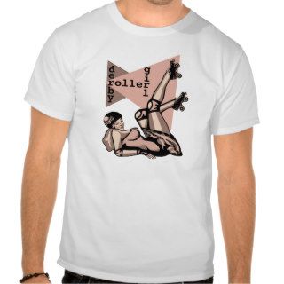 roller derby girl pin up t shirts