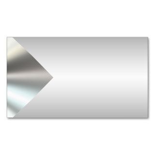 Two Tone Silver Metal Look Pro Business Cards