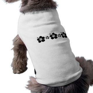 Retro Hibiscus Dog T shirt