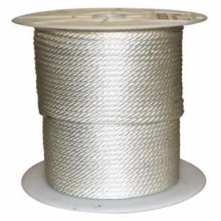 Rope King 5/16 in. x 600 ft. Solid Braided Nylon Rope White SBN 516600