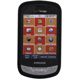 Xentris Snap On Cover for Samsung U380   1 Pack   Retail Packaging   Black Cell Phones & Accessories