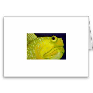 Yellow Watchman Goby Fish Card