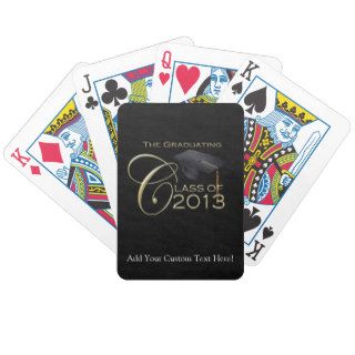 Black/Gold Class of 2013 Poker Cards