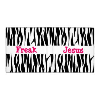 Jesus Freak Zebra Striped Binder