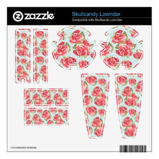 Shabby Chic Roses headphones skin Floral Vintage Skin For Skullcandy