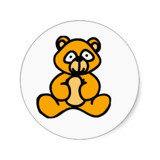 Baby bear cartoon stickers