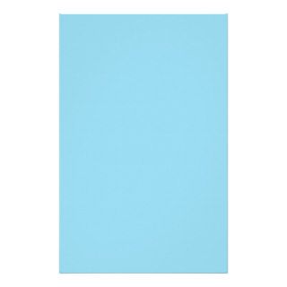 Solid Color Pastel Blue Customized Stationery