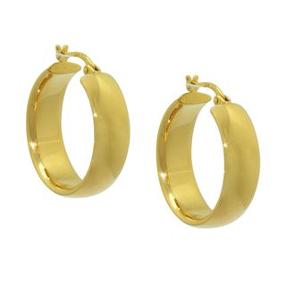 GIOELLI 14k Yellow Gold Wide Hoop Earrings Gold Earrings