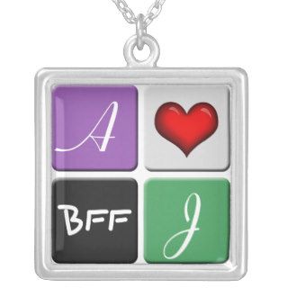 Purple & Green BFF Friendship Necklace