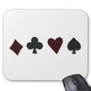 Playing Card Suit Row Mousepads