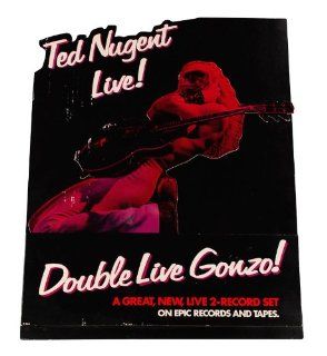 Ted Nugent 1978 Double Live Gonzo Promo store Stand Up display Entertainment Collectibles