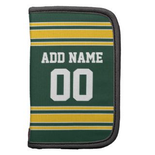 Football Jersey with Custom Name Number Folio Planner