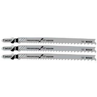 Bosch T345XF3 Progressor Bi Metal Bosch Shank Jigsaw Blade (3 Pack)   Jig Saw Blades  