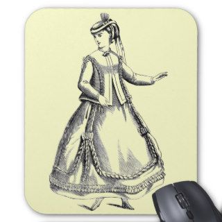 Vintage Clothing   Walking Suit Mouse Pads