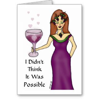 Wine Goddess Valentine's Day Card