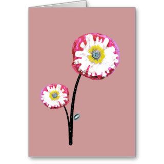 Anymore lonely poppy pink etsy garden bloom Card