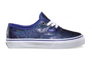Vans Toddler/Youth Authentic, (Iridescent) Blue/White 11 ToddlerM Sneakers Shoes