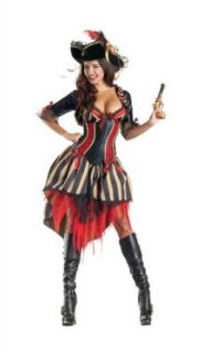 Pirate Body Shaper Adult Costume   Medium Dress Clothing
