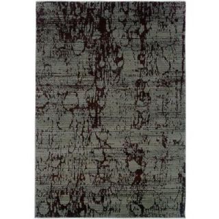 LR Resources Contemporary Light Brown and Light Blue Rectangle 3 ft. 11 in. x 5 ft. 3 in. Plush Indoor Area Rug LR80955 BWBL31153