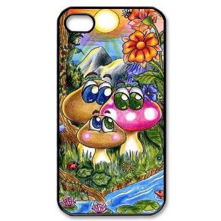 Personalized Caterpillar on Mushroom Hard Case for Apple iphone 4/4s case BB396 Cell Phones & Accessories