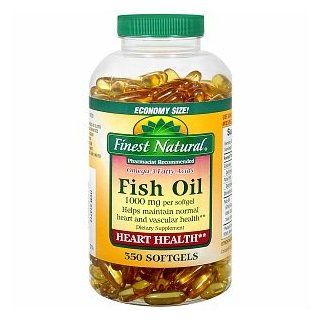 Finest Natural Fish Oil 1000mg Softgels, 350 ea Health & Personal Care
