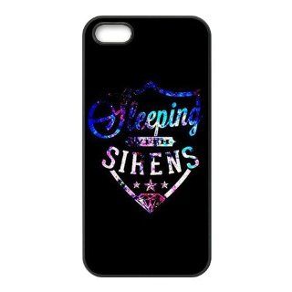 Fashion Music & Rock theme Protective Snap on flexible rubber Case Cover for Apple iphone 5/5s Sleeping with Sirens alone ultrathin Waterproof snowproof dirtproof Premium Quality by Distinctive Design Studio Cell Phones & Accessories