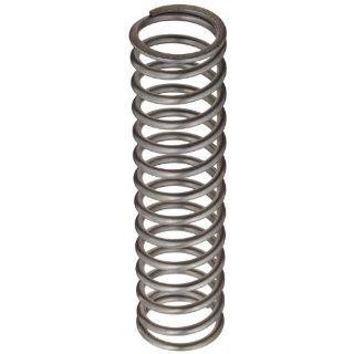 Music Wire Compression Spring, Steel, Inch, 1.225" OD, 0.125" Wire Size, 0.978" Compressed Length, 1.5" Free Length, 42.07 lbs Load Capacity, 80.6 lbs/in Spring Rate (Pack of 10)