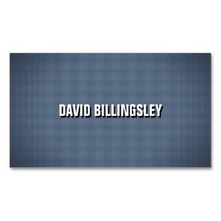 Sharp and Clean Shadow Text on Blue Texture Business Card Templates