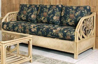 Cancun Palm Upholstered Sofabed with Cushions Natural   Sofas
