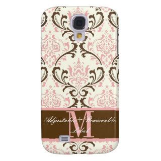PixDezines Rossi Damask, Monogram available Galaxy S4 Covers