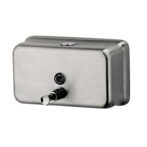 Horizantal Liquid Soap Dispenser in Silver LSH