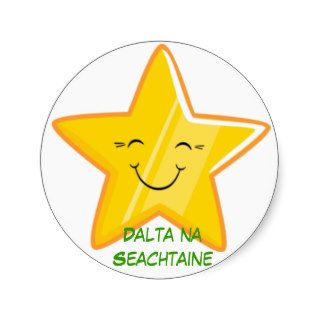 Dalta na Seachtaine  Student of the week Round Stickers